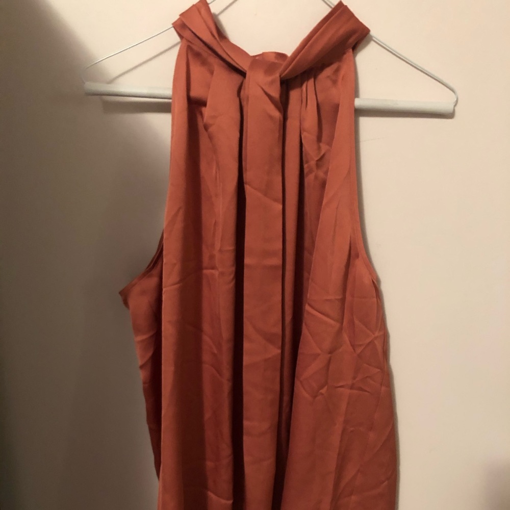Ann Taylor Terracotta Halter Neck